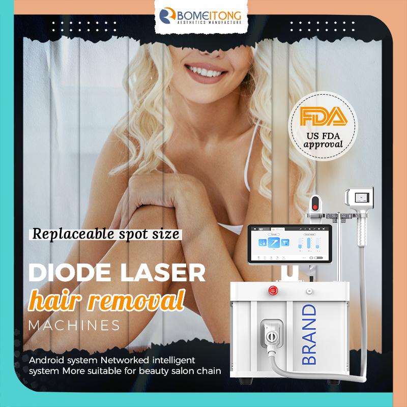 Most effective professional 3 wave diode laser hair removal