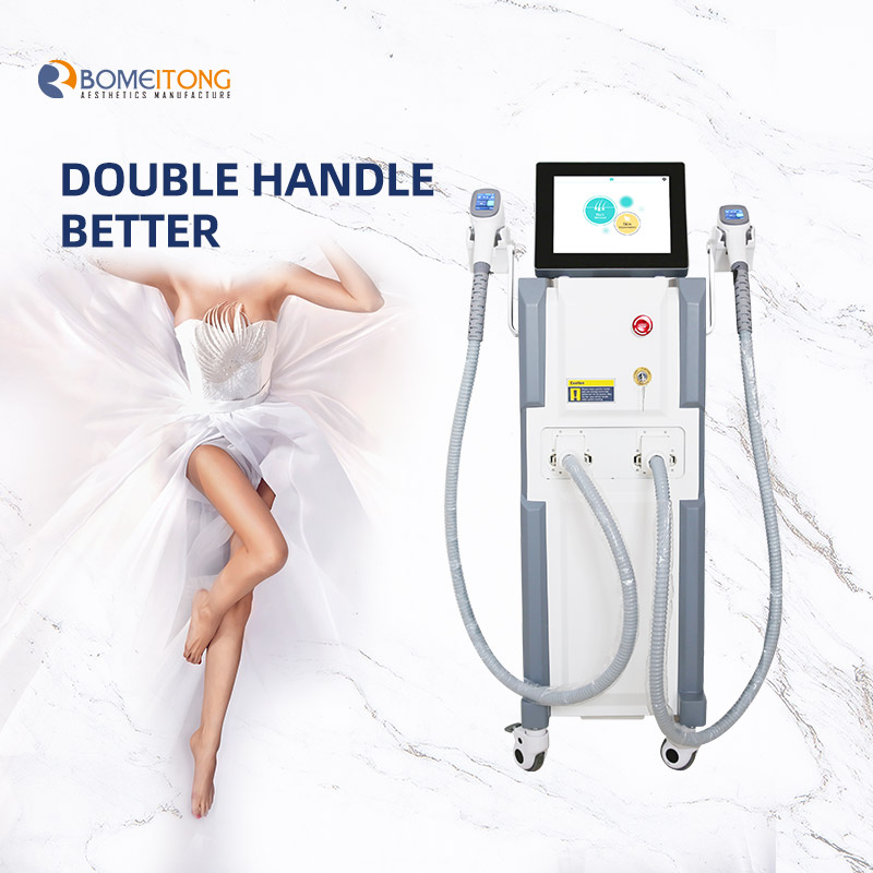 diode laser hair removal 755 808 1064 Two handles beauty machine 