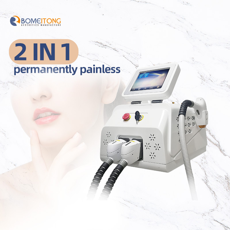 Beauty q switch laser fast hair removal 808NM nd yag laser full color tattoo removal 2 in 1 Multifunctional ce certification