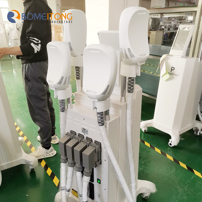 ems hiemt portatile machine Air Cooling Professional High Intensity Focused Electromagnetic Muscle Building 4 handles plus