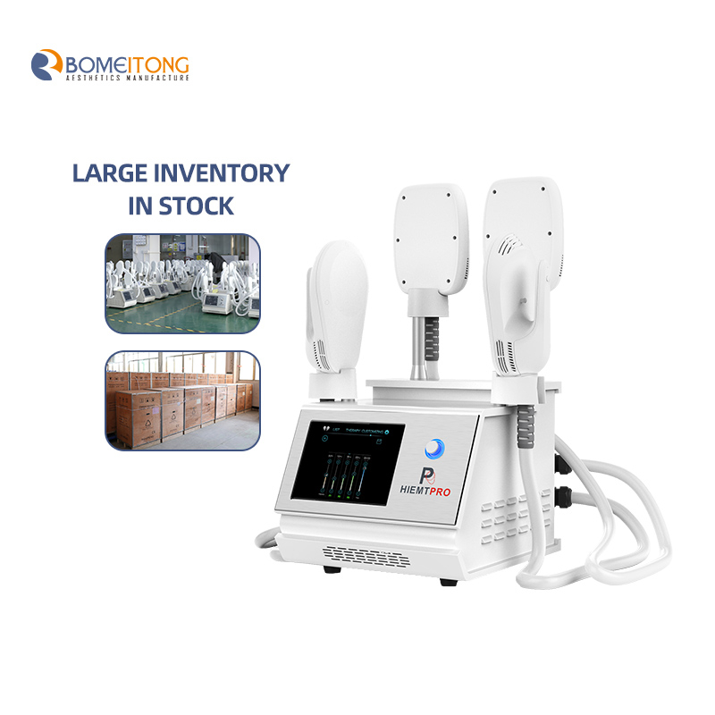 hiemt body 4 handles 12 tesla muscle build slim fitness machine weight loss newest vertical hi-emt tech focused electromagnetic