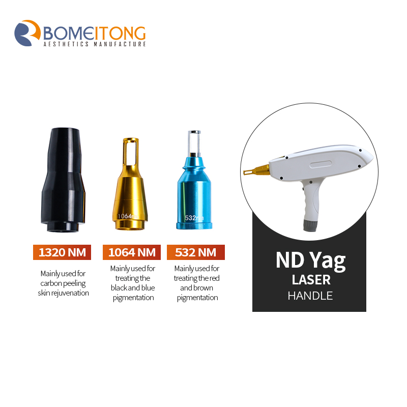 Long pulse nd yag 1064nm laser hair removal 2 handle Pigment Removal Tattoo Removal Machine Q Switch Laser Salon Equipment