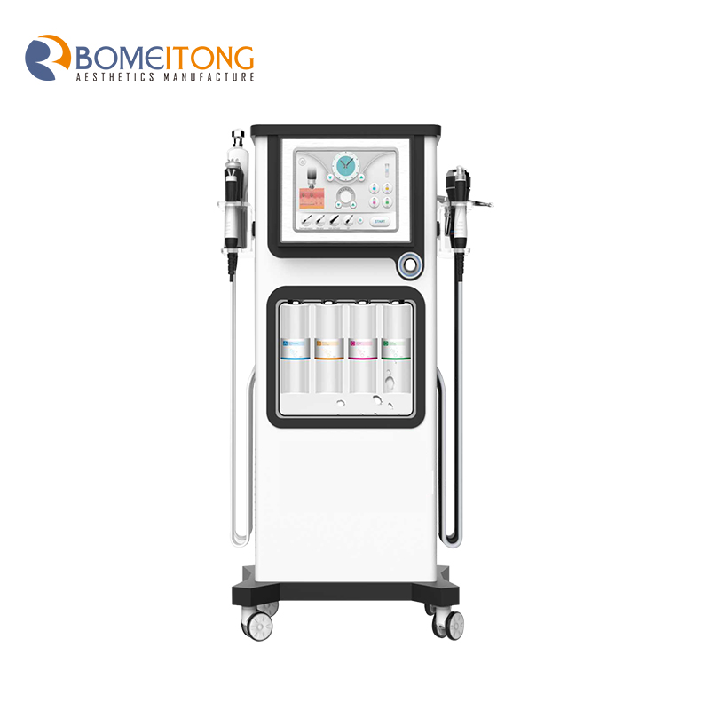 High purity oxygen facial therapy Jet Peel CO2 Bubble steamer Spray Whitening microdermabrasion RF Skin Tightening Machine