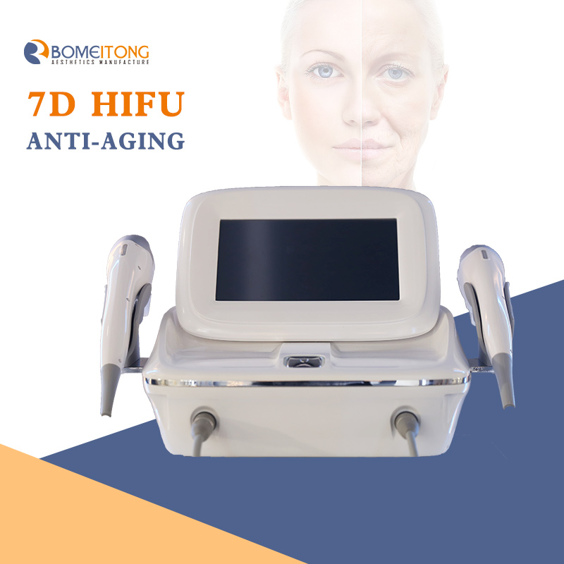 7d hifu ultrasound machine face lifting high frequency focused beauty machine