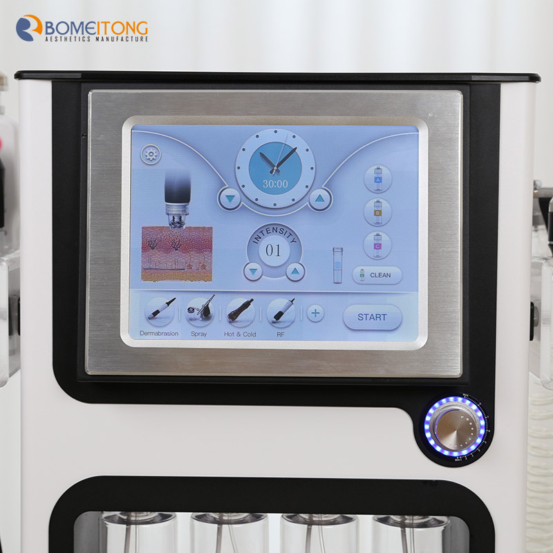 3 in 1 ultrasonic rf oxygen facial machine Dermabrasion skin rejuvenation