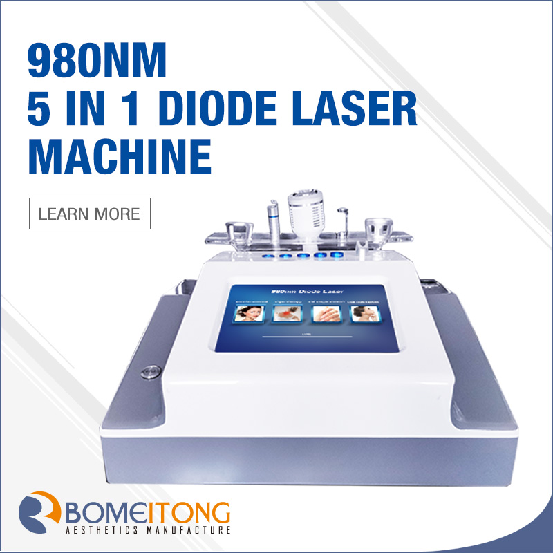 High Power 980nm Leds Medical Diode Laser Skin Rejuvenation Machine